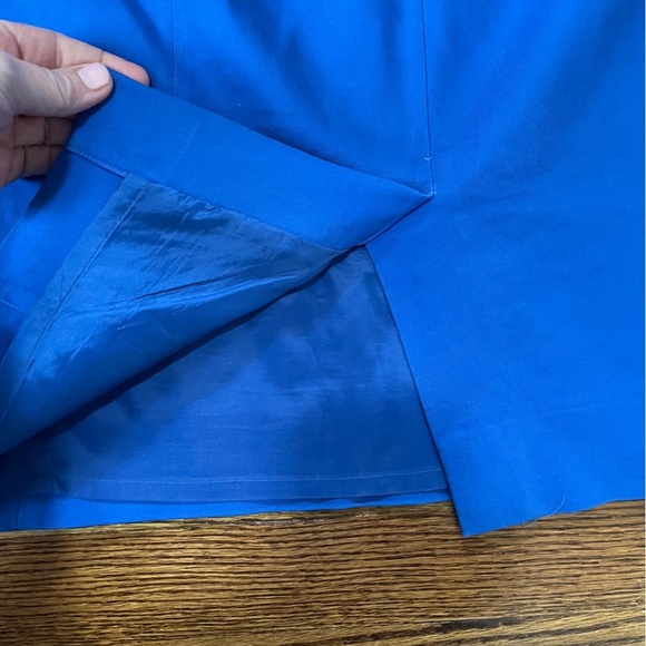 J.Crew Ladies Royal Blue Classic Pencil Skirt size 4 - Picture 7 of 11